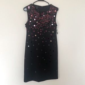 Little Black Dress!!! New Alfani black dress with large sequin on front. Size 4